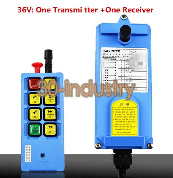 WCT-K8 Wireless Remote Controller for Electric Hoist Crane - KOEED