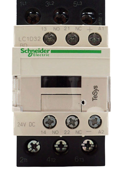 SCHNEIDER TELEMECANIQUE LC1D32BD Contactor 24VDC - SCHNEIDER