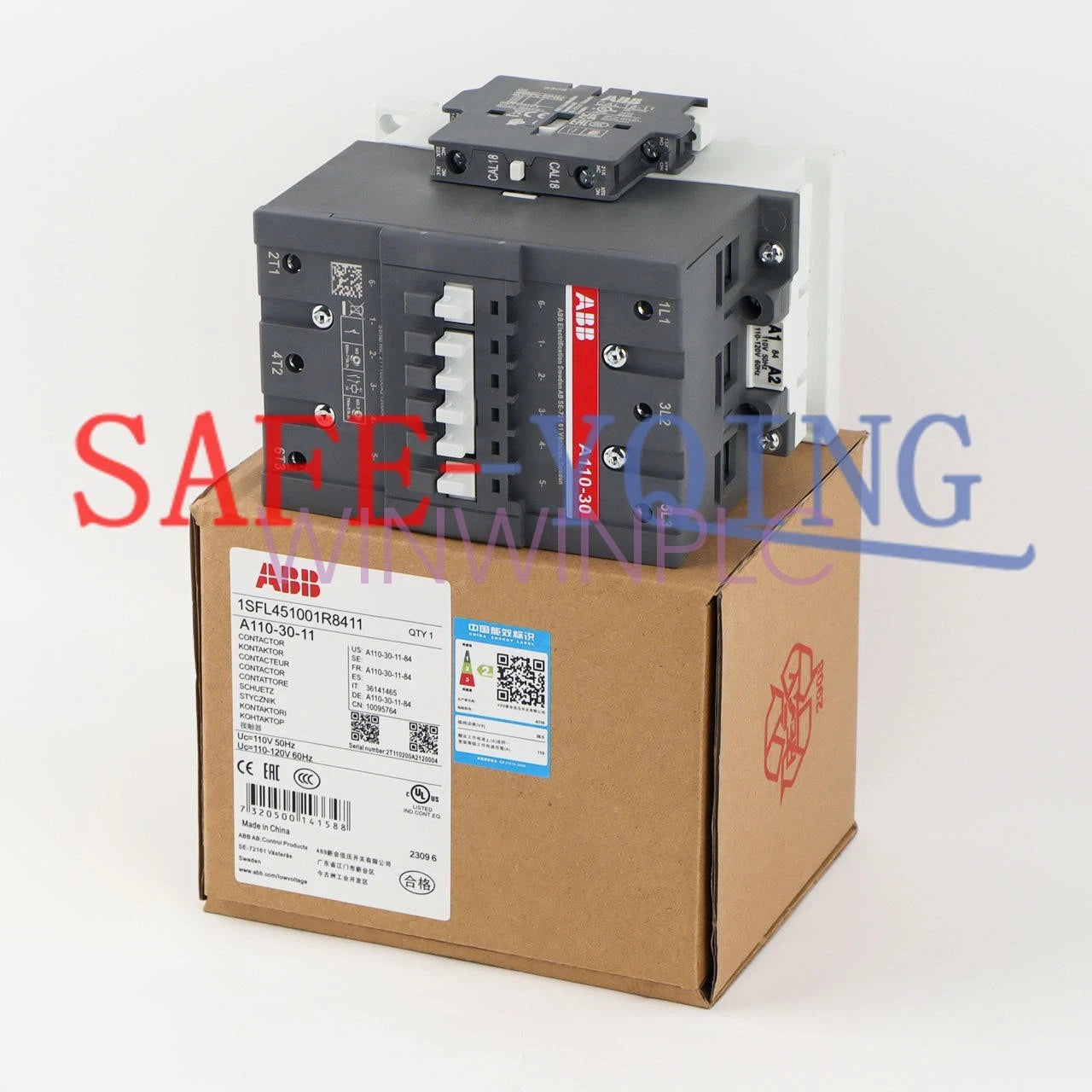 1PCS ABB A110-30-11-84 AC Contactor AC110V