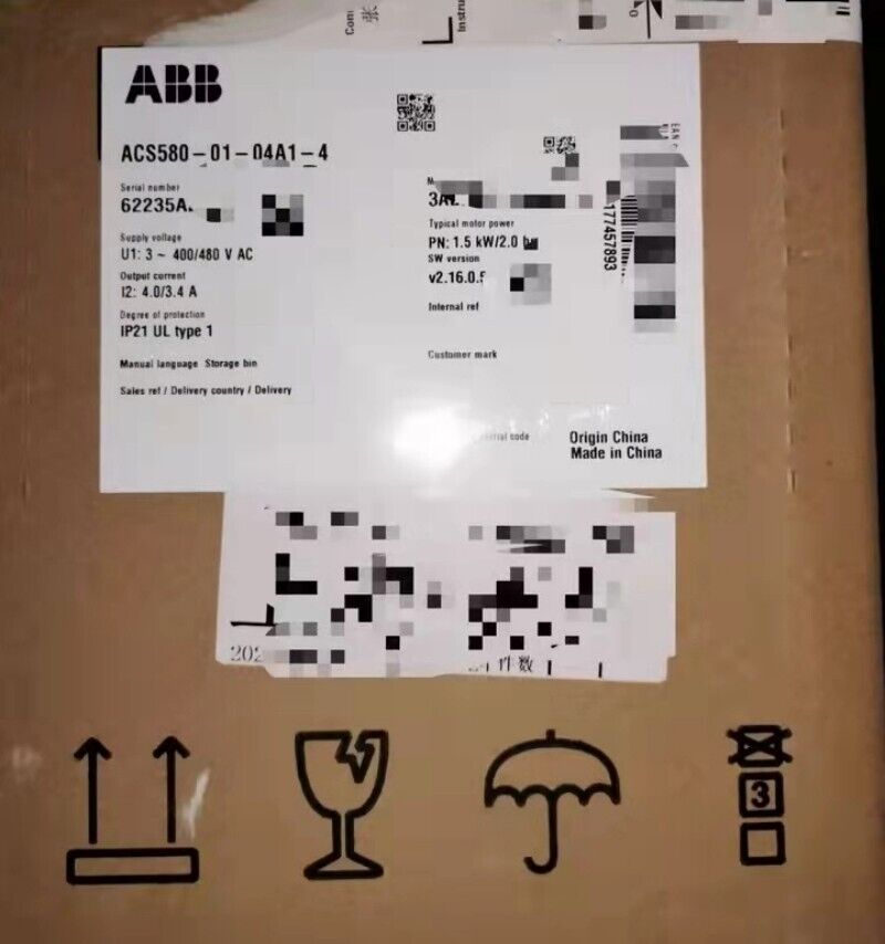 1pc ABB ACS580-01-04A1-4 frequency converter 3PH 1.5KW SHIP