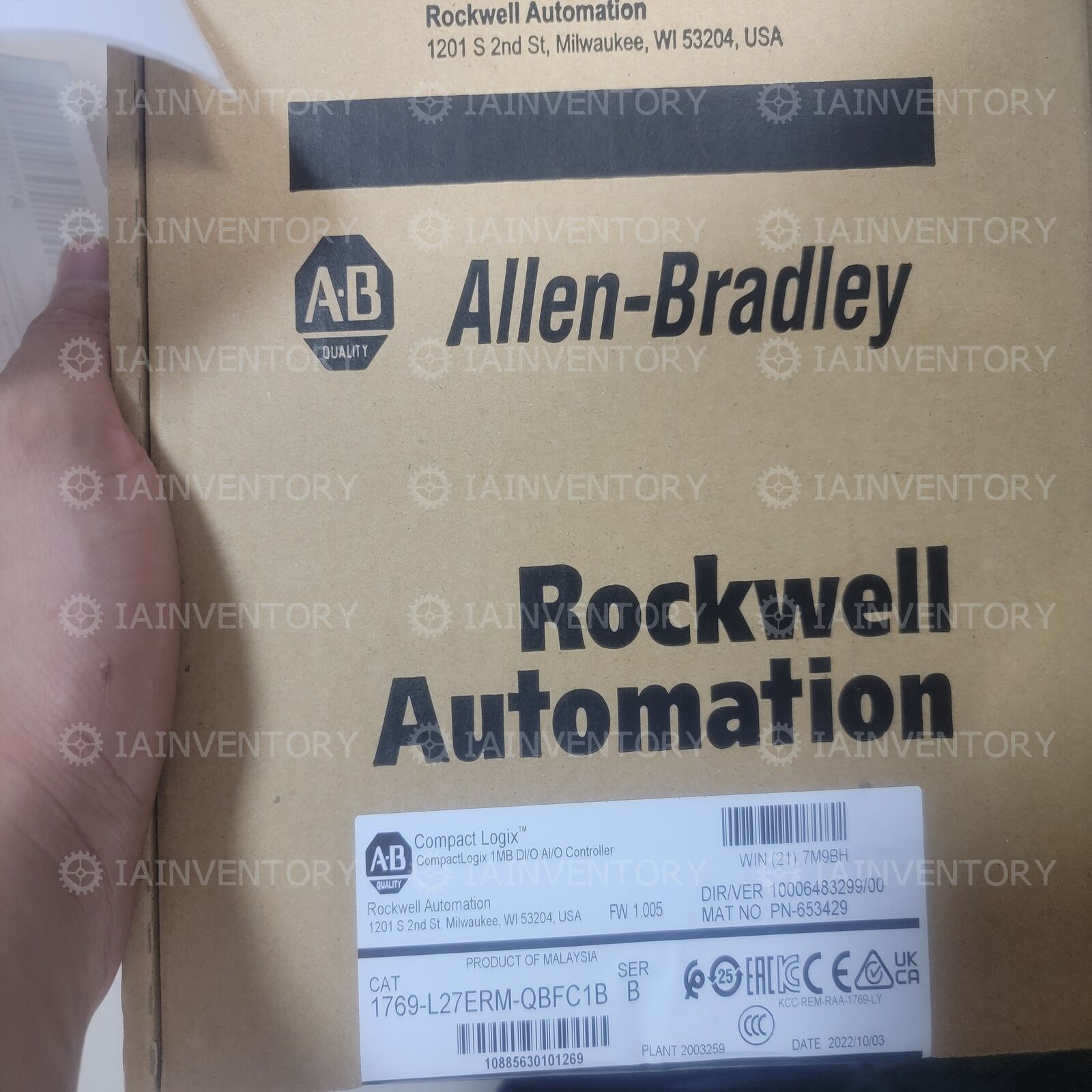 Allen-Bradley 1769-L27ERM-QBFC1B Processor PLC Module - ALLEN-BRADLEY