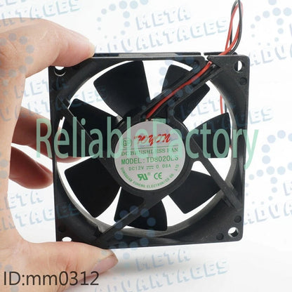 TD8020LS 12V 0.08A 8CM Fan for drinking machine 8020 80*80*20MM 2-pin