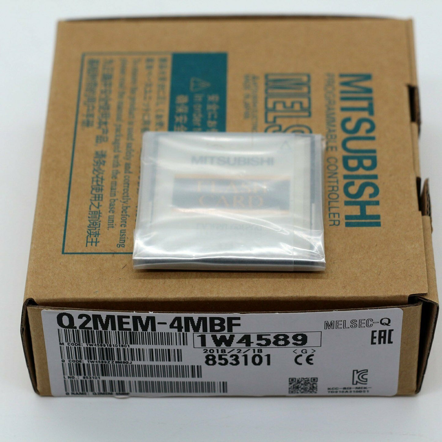 Mitsubishi Q2MEM-4MBF PLC Memory Card, 4MB, 1-Year Warranty - MITSUBISHI