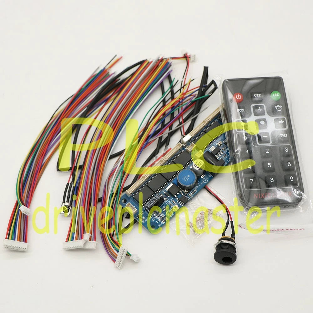 Universal Nixie Tube Clock 6 Digit+Remote Control Kit for IN12 IN14 IN18 QS30-1#
