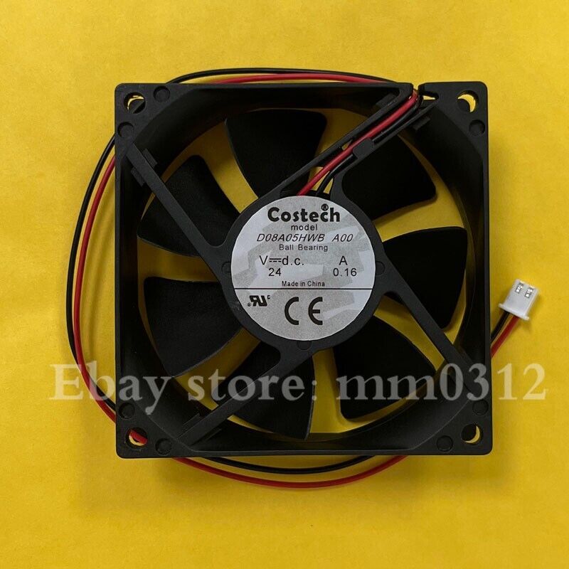 new COSTECH D08A05HWB A00 24V 0.16A 8025 8CM 2-wire Inverter Cooling Fan