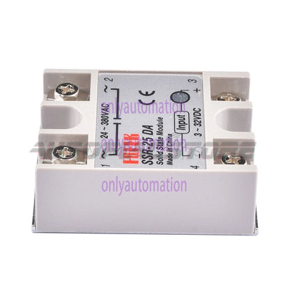 25A/40A/60A SSR-25DA/40DA/60DA Fotek Solid State Relay Module Alloy Heat Sink N!