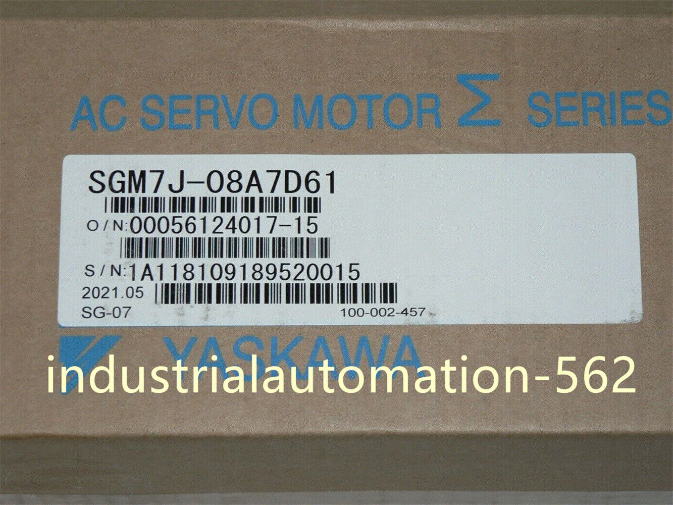 new Yaskawa SGM7J-08A7D61 AC Servo Motor 1PCS#HL - YASKAWA