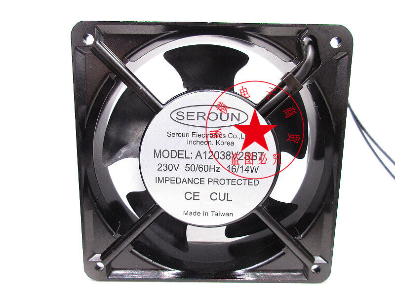 SEROUN A12038V2SBT 230V 16W 14W 12038 12CM cooling fan