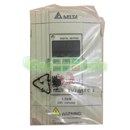 DELTA VFD015M23A Frequency Inverter Drive 3Phase 220V 1.5KW 2HP