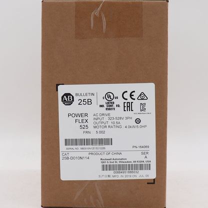 Allen-Bradley PowerFlex 525 4.0kW/5.0Hp Factory Sealed - ALLEN-BRADLEY