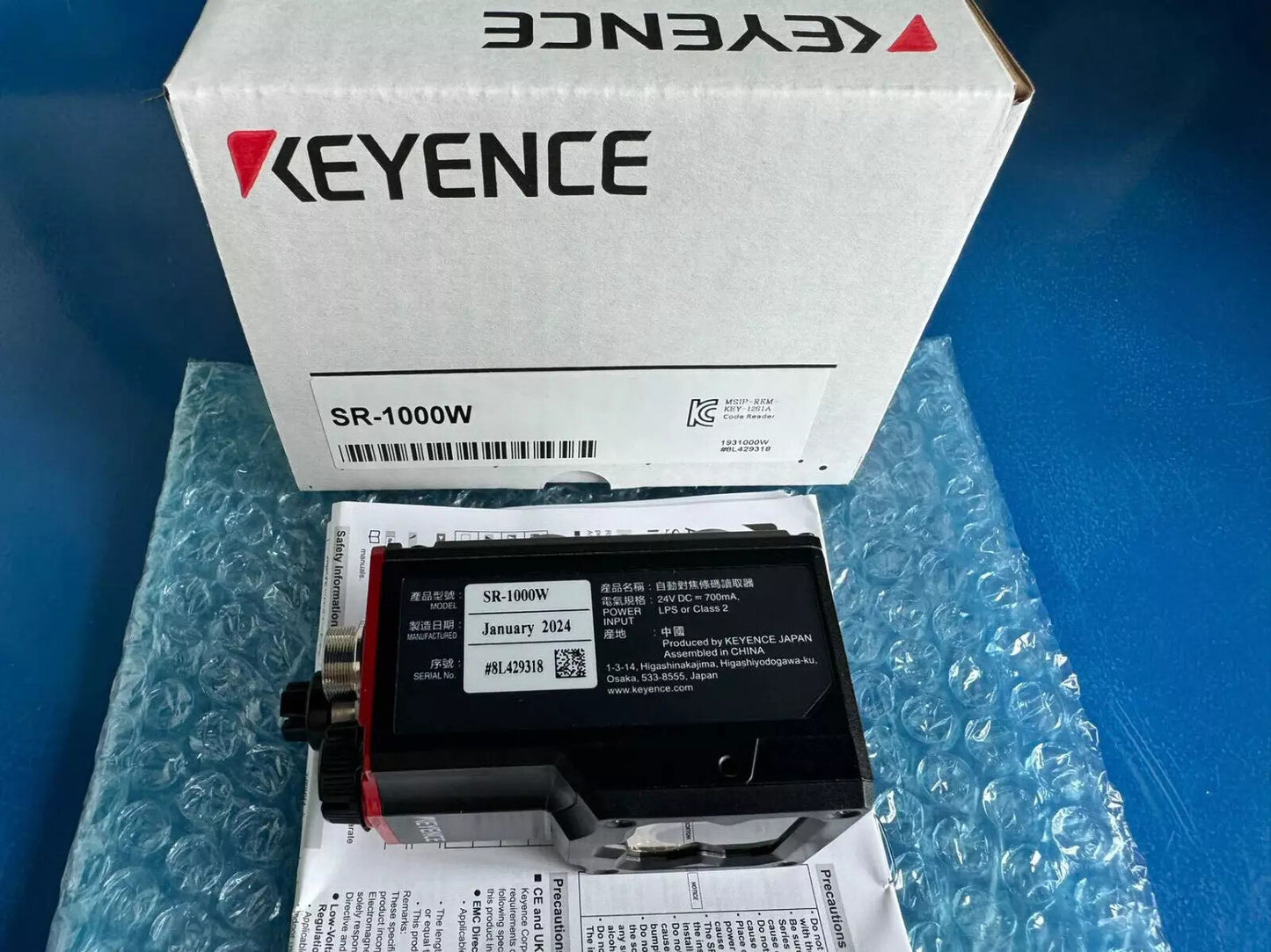One Keyence SR-1000W Barcode Reader Scanner Sensor ping