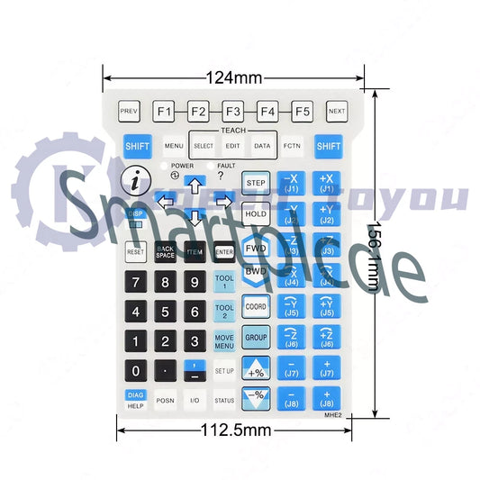 1PCS Membrane Keypad for Fanuc MHE2 Teach Pendant Protective Film