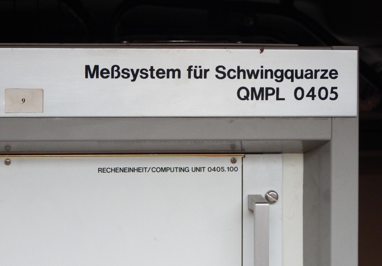 used TELEFUNKEN QMPL 0405 measuring system for quartz crystals computing unit - TELEFUNKEN