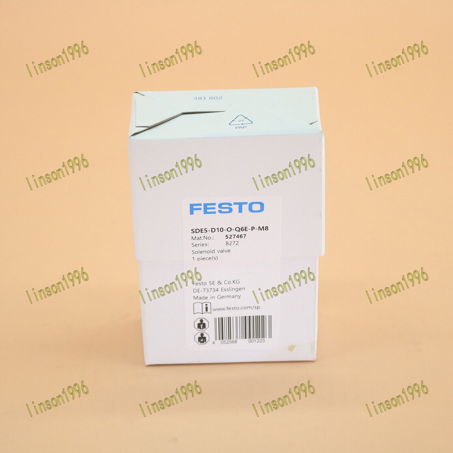 New FESTO Pressure Switch SDE5-D10-O-Q6E-P-M8 | 1-Year Warranty - FESTO