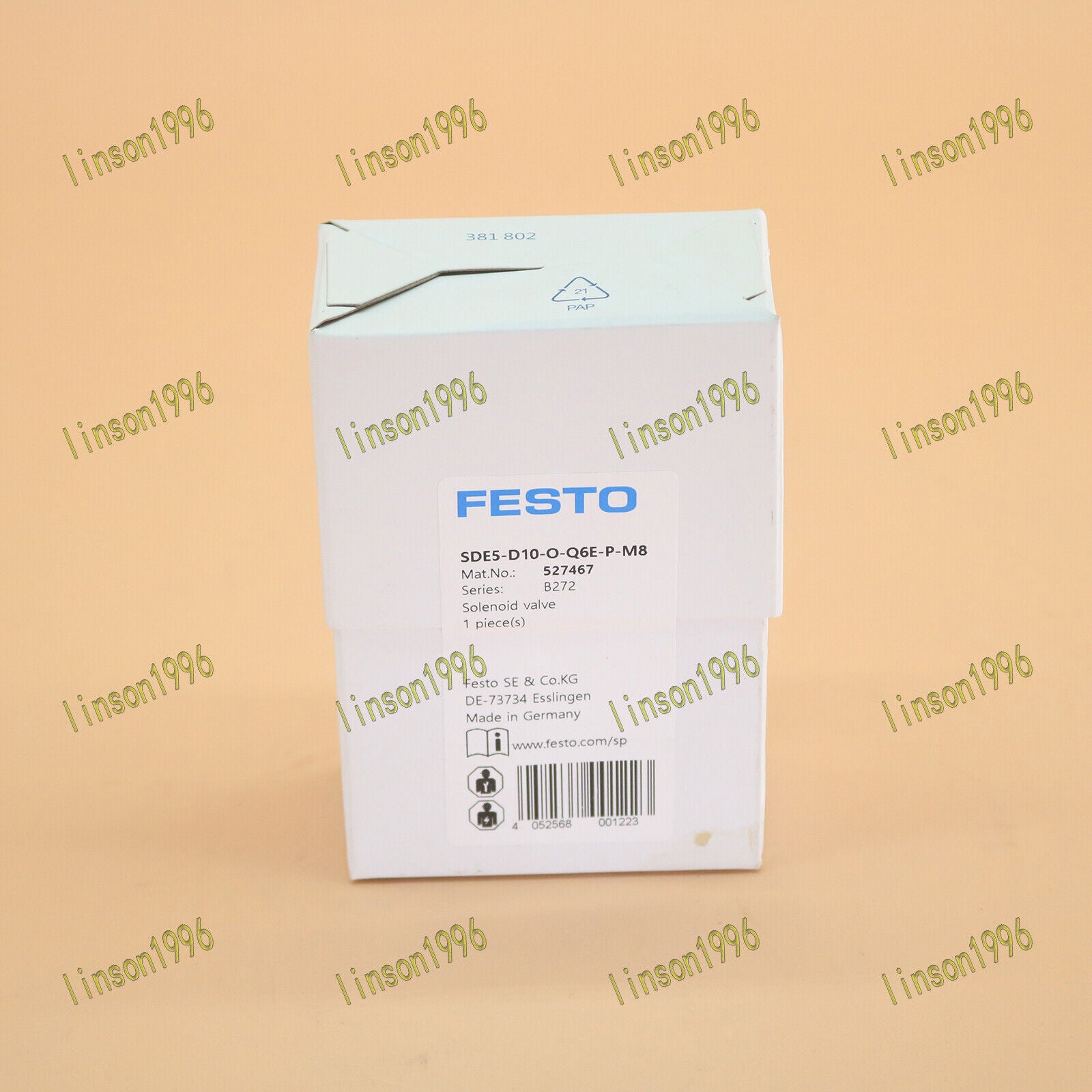 New FESTO Pressure Switch SDE5-D10-O-Q6E-P-M8 | 1-Year Warranty - FESTO
