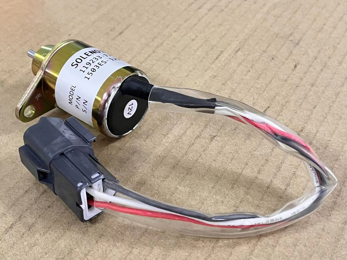 new Fuel Shut Off Stop Solenoid Valve 1503ES-12S5SUC12S 12V for YANMAR Diesel Engine