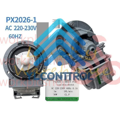 For Samsung Drain Pump PX2026-1 220-230V DC31-00181B PX2025-1 B15-6A DC31-00181A