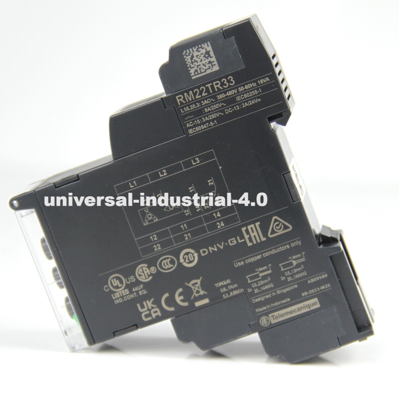 Schneider RM22TR33 Voltage Control Relay - SCHNEIDER ELECTRIC