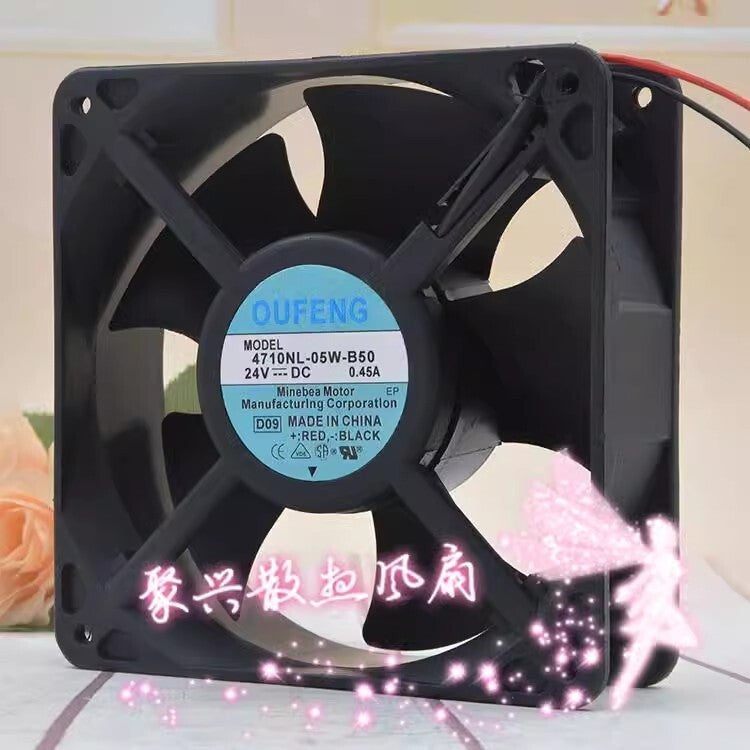 OUFENG 12038 4710NL-05W-B50 DC24V 0.45A 12CM 3-Wire Cooling Fan