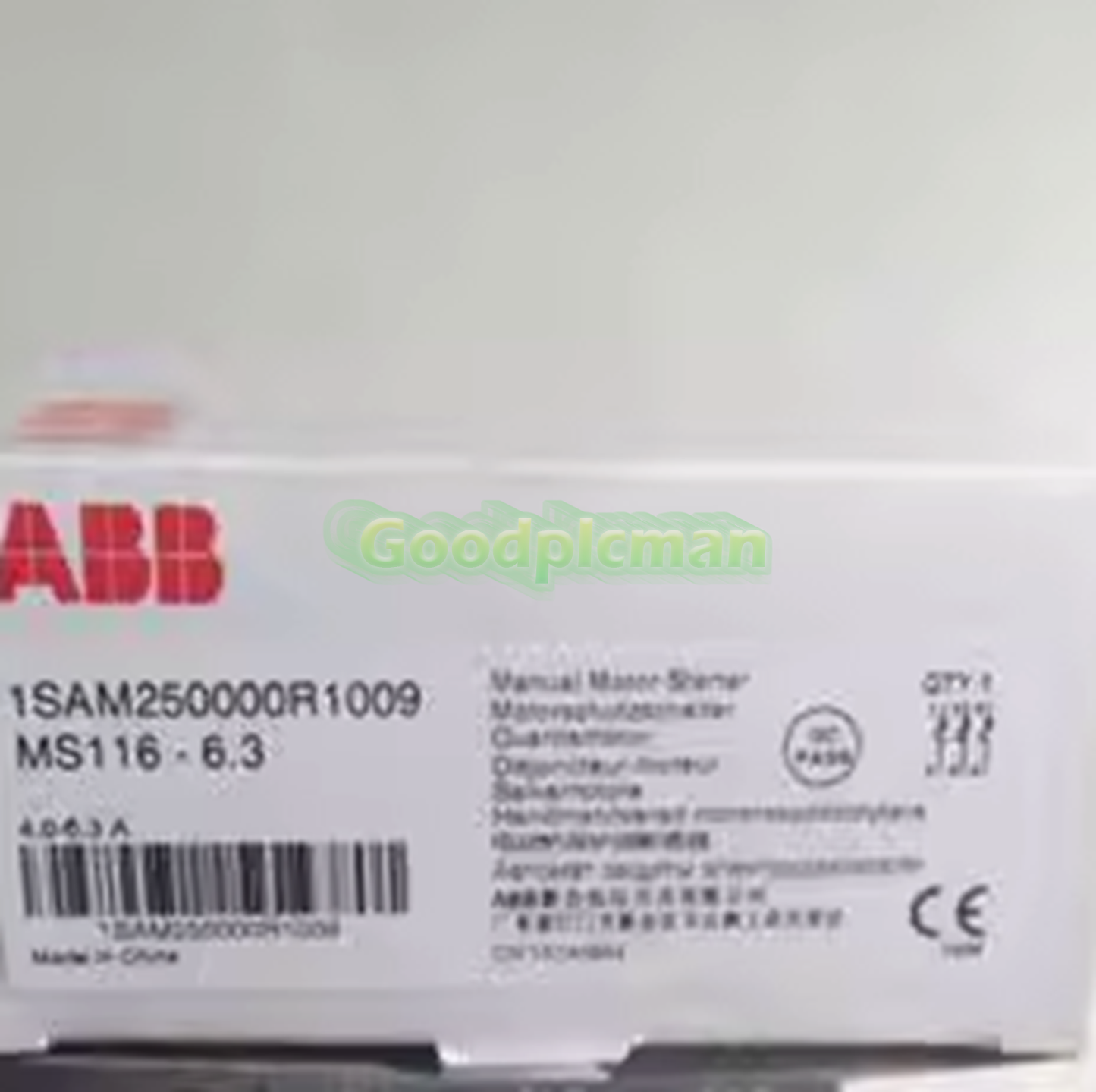 ABB MS116-6.3 Circuit Breaker 4-6.3A 1Pcs/