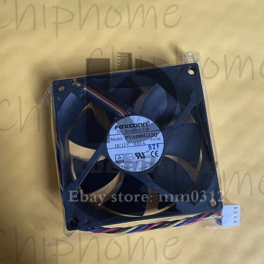 1PCS FOXCONN PVA080G12Q Fan 80*80*25mm 8025 DC 12V 0.65A 80x80x25mm 4Pin #KN