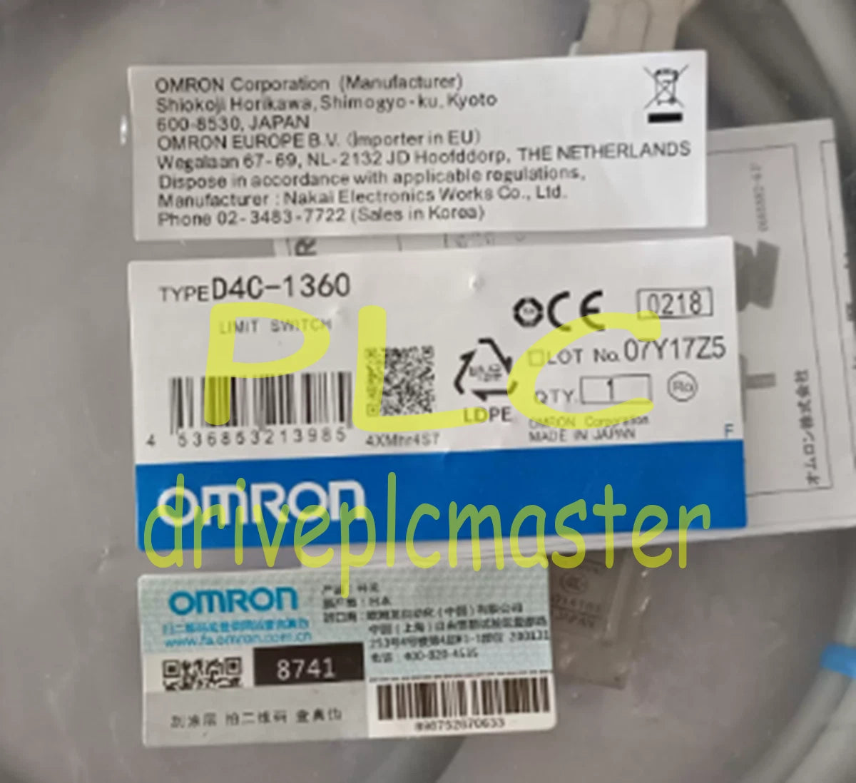 Omron D4C-1360 Limit Switch #dr