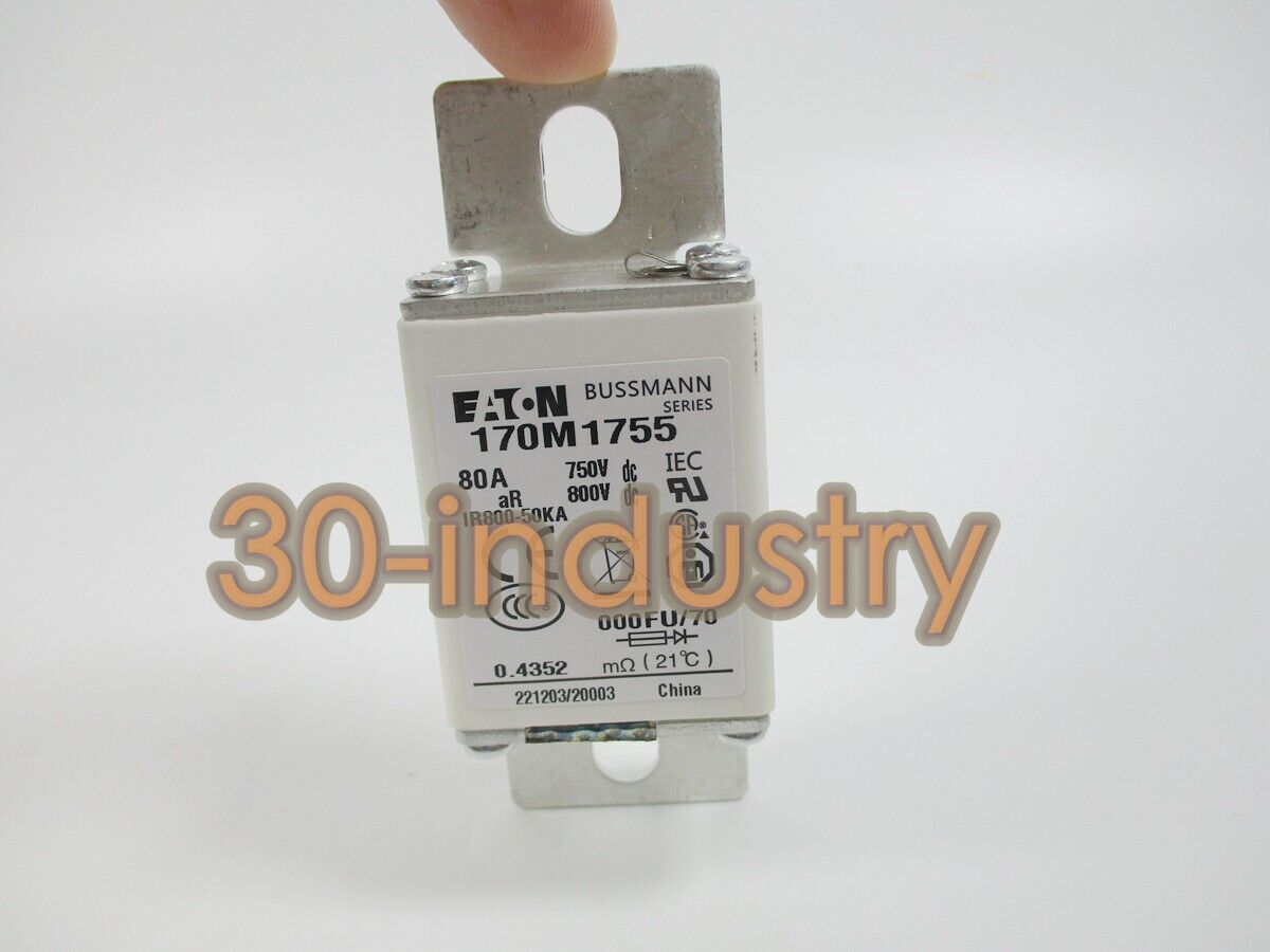 2-Pack Bussmann Fuse 170M1755 80A 750V - BUSSMANN