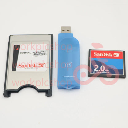 1PCS Reader FANUC 2G CF Compact Flash Card+CF-PCMCIA Adapter+SSK #US