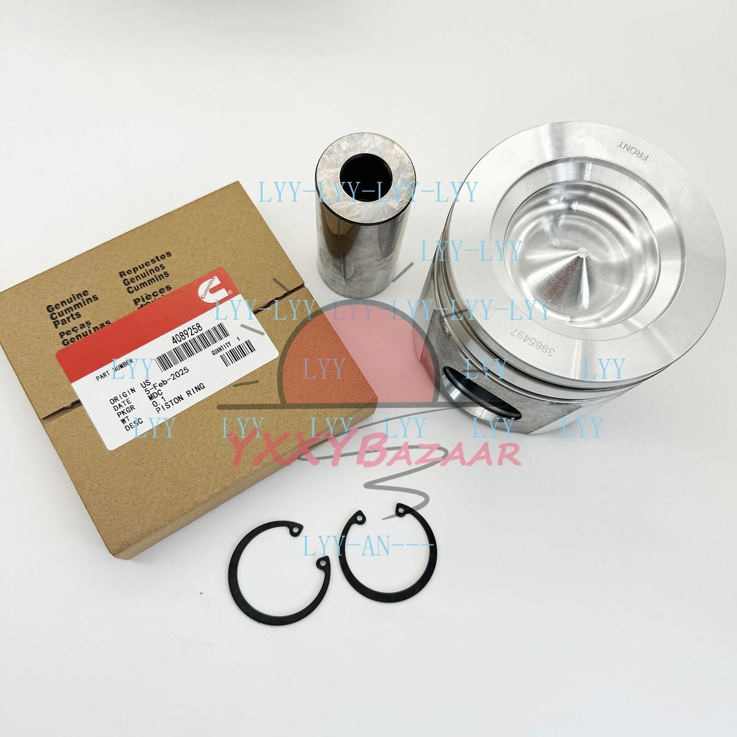 1x 4089259 PISTON + Ring Set For Cummins Ram 5.9L 24V 2003 STD ISB B5.9 B3.9 QSB