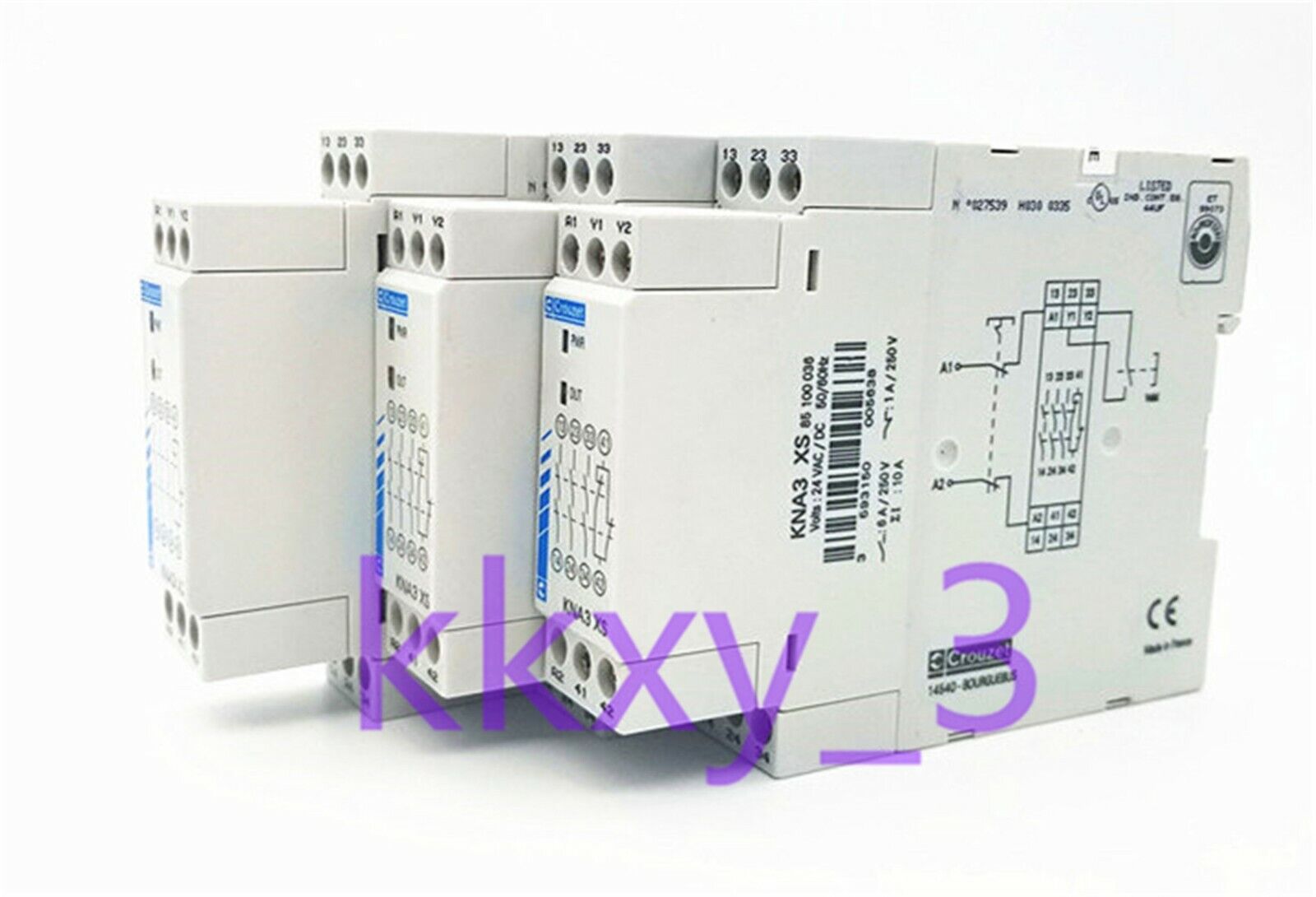 Crouzet Safety Relay KNA3 XS 24VAC/DC 85100036 - CROUZET