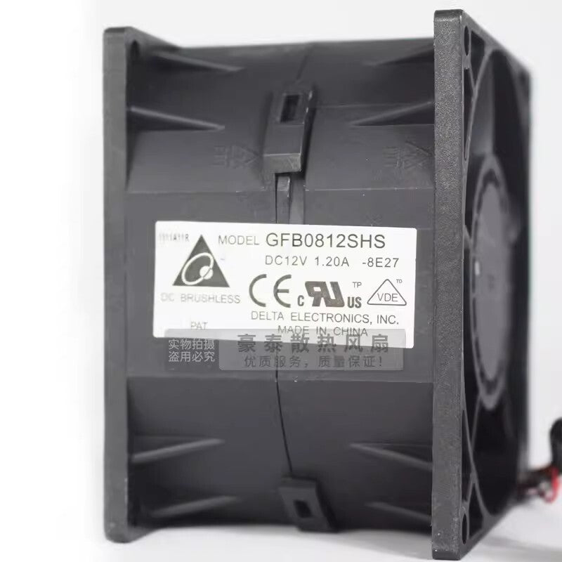 Delta GFB0812SHS 8056 DC12V 1.20A 8CM Dual Ball Cooling Fan