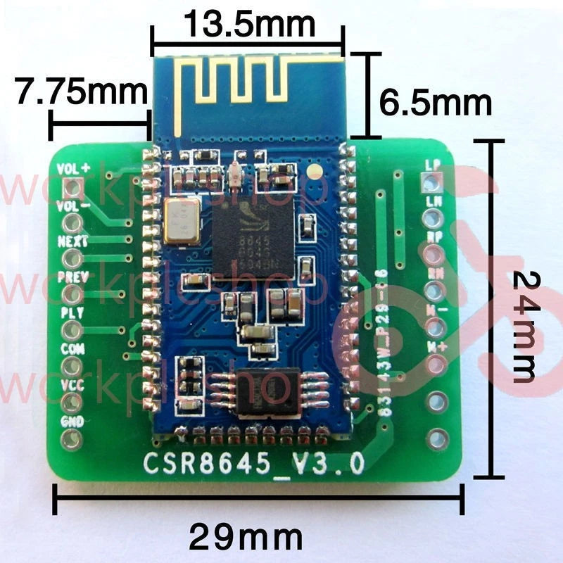 Bluetooth 4.0 CSR8645 Amplifier Board 5W+5W APT-X Stereo Receiver Amp Module