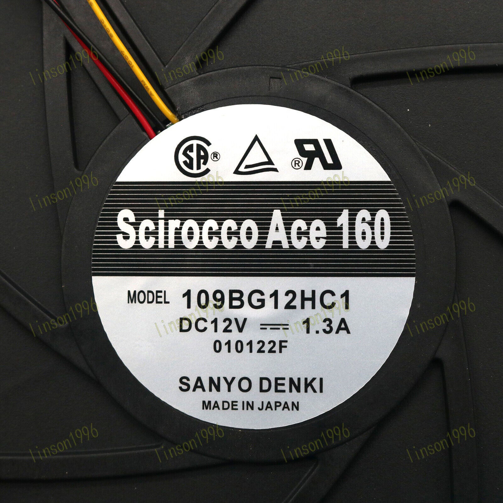 1PC Sanyo Fan 109BG12HC1 DC12V 1.3A - SANYO