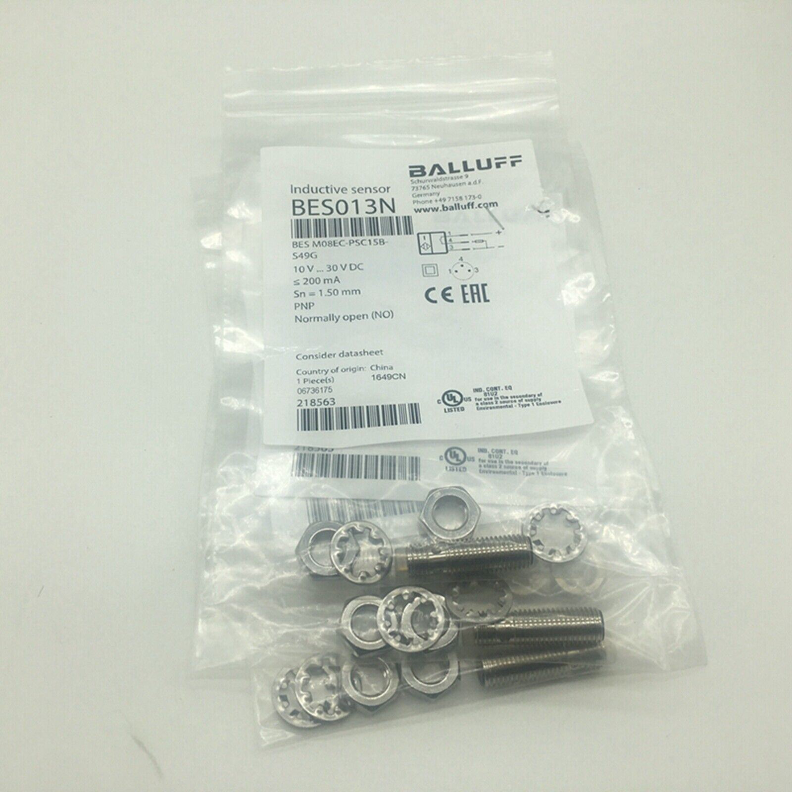 BALLOFF BESM08EC Inductive Proximity Switch - BALLOFF