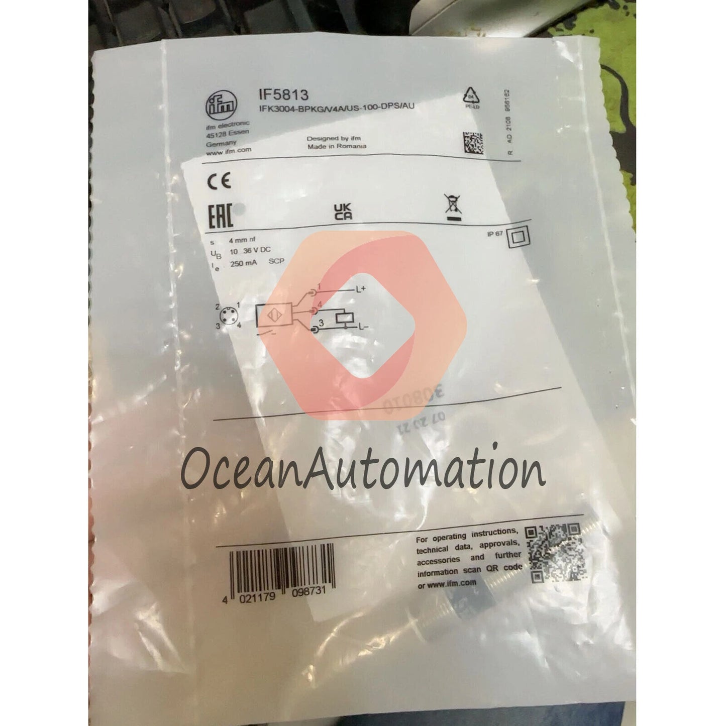 1PC IF5813 IFM Proximity Switch Sensor Free Shipping