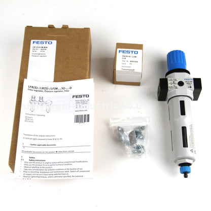 FESTO LFR-1/4-D-5M-MINI FILTER REGULATOR WITH PRESSURE GAUGE - FESTO