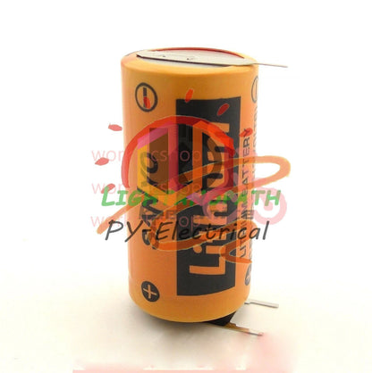 2pcs SANYO CR17335 3V PLC Battery 3P tabs to Repair Saab Cell Pin Type +2P-1P #L