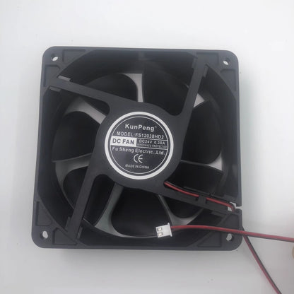 Kun Peng FS12038HD2 DC24V 0.30A 12CM 2-Pin Axial Cooling Fan
