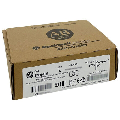 AB Allen-Bradley 1769-IT6 Compact 6 Channel Thermocouple mV Input Module | High-Precision Temperature Measurement System | Compact Design | Multi-Channel Compatibility | Robust Performance - AB ALLEN-BRADLEY