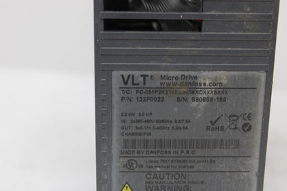 used Danfoss 132F0022 VLT Inverter Drive - DANFOSS