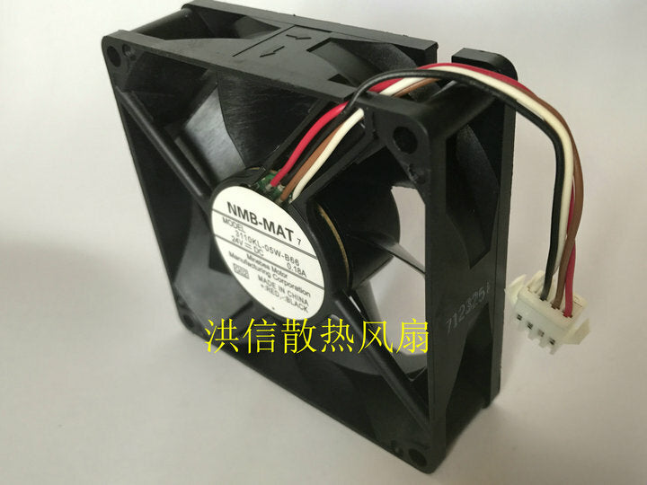 1pcs NMB-MAT 3110KL-05W-B66 DC24V 0.18A 8025 8CM inverter fan 4pin