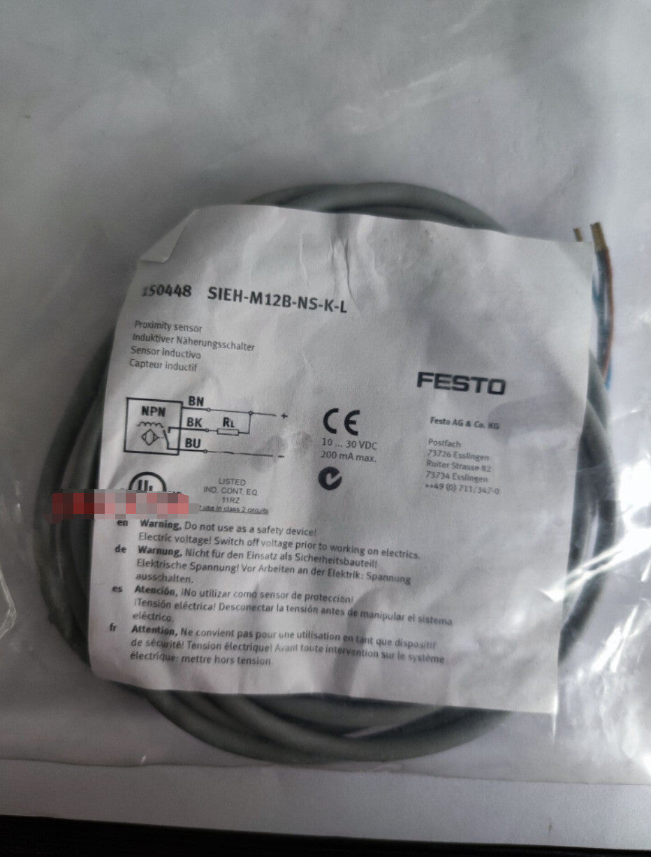 1PC Festo SIEH-M12B-NS-K-L 150448 Proximity Sensor Free Ship