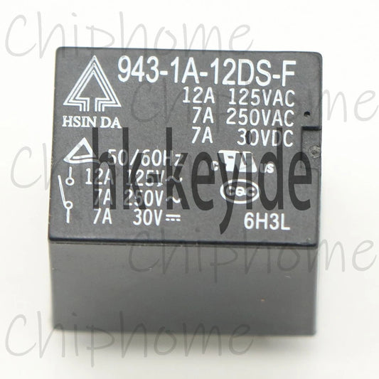 1Pcs HSINDA 943-1A-12DS-F Power Relay 4Pins