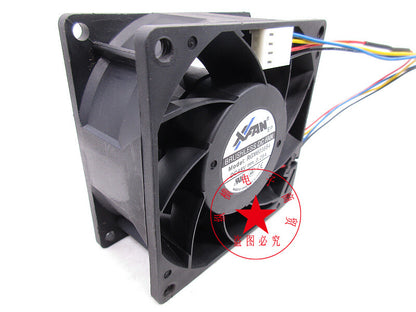 XFAN RGM8038B4 48V 0.28A 8CM 8038 4-wire cooling fan