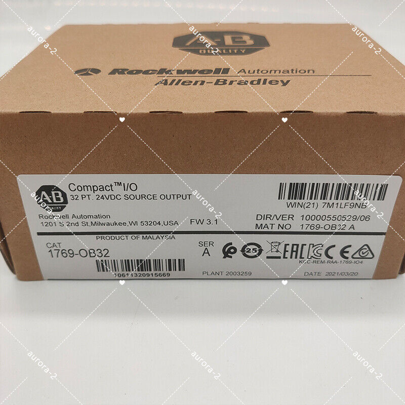 New Factory Sealed CompactLogix 32 Pt 24VDC Module 1769OB32 - COMPACTLOGIX