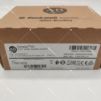 New Factory Sealed CompactLogix 32 Pt 24VDC Module 1769OB32 - COMPACTLOGIX
