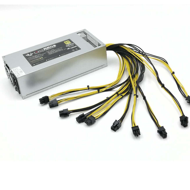 new 12V 1800W 1U 2U single-channel server power supply S9 851 852 T9 E9 - PLC