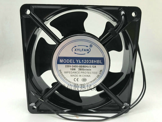 1pcs XYLFAN YL12038HBL 220V 0.12A 18W 12038 cabinet cooling fan