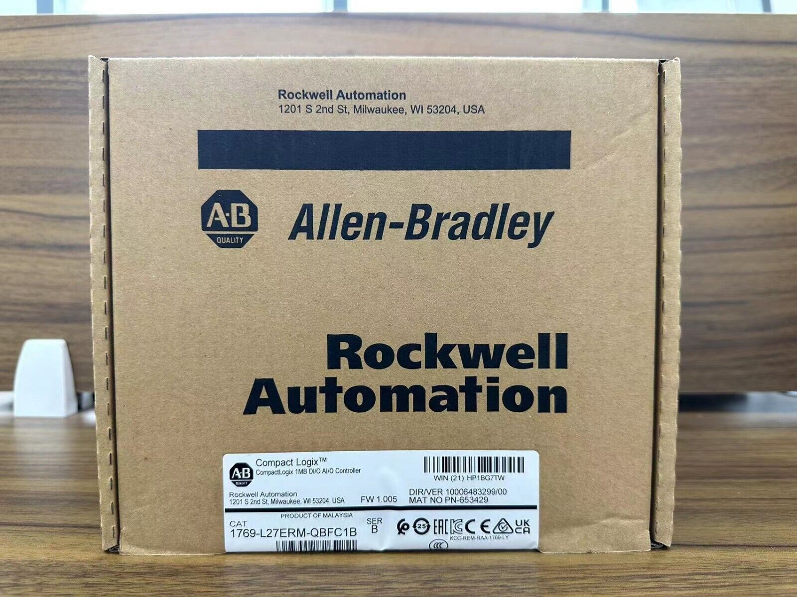 Allen Bradley Series A CompactLogix 5370 Ethernet Controller L27ERM-QBFC1B - ALLEN BRADLEY
