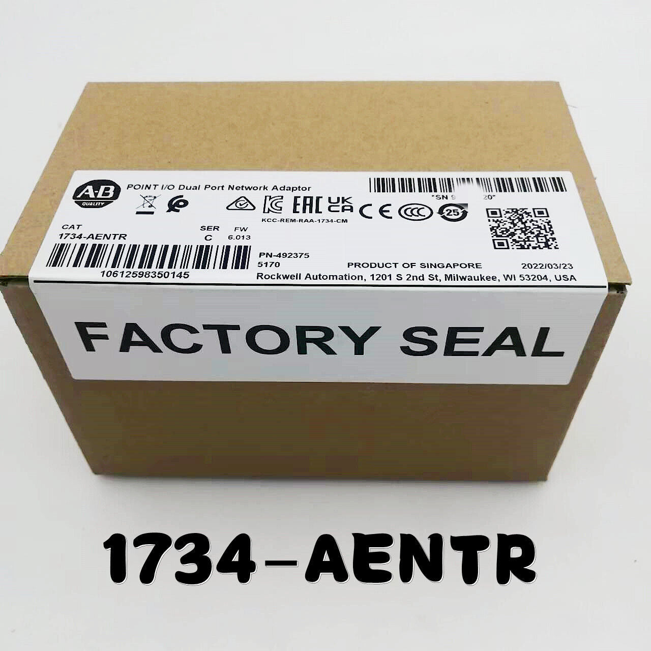 Allen-Bradley AB 1734-AENTR SER C POINT Dual Port Adaptor New 2023 1734AENTR - ALLEN-BRADLEY